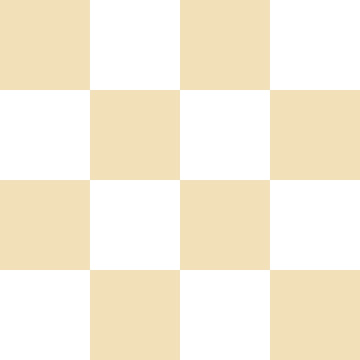 Pale Burnt Orange and White Checkerboard