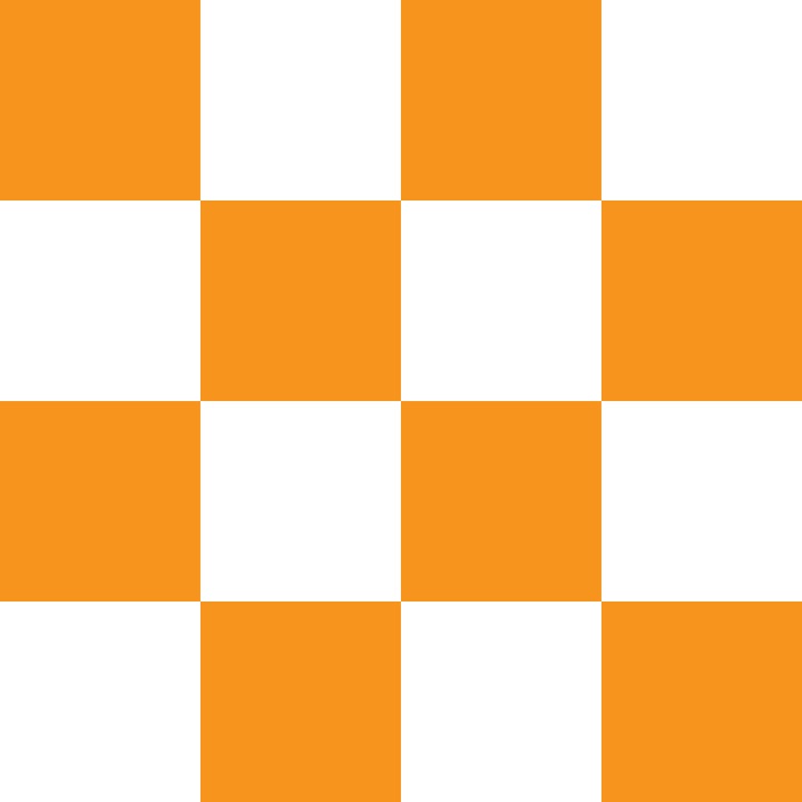 Orange and White Checkerboard