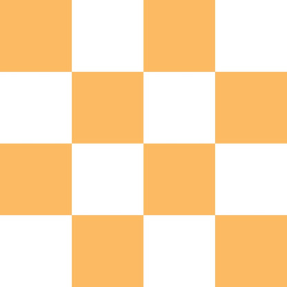 Light Orange and White Checkerboard