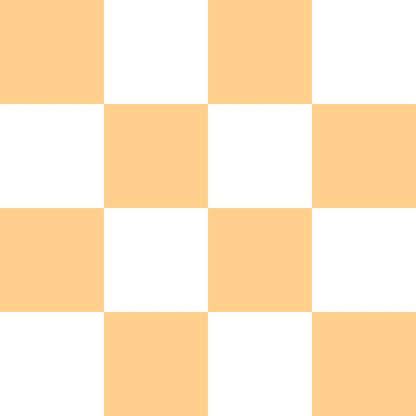 Light Yellow-Orange and White Checkerboard
