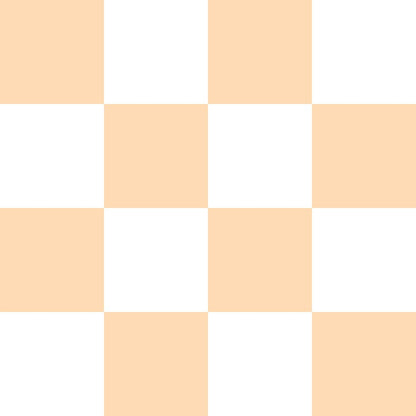 Pale Red-Orange and White Checkerboard
