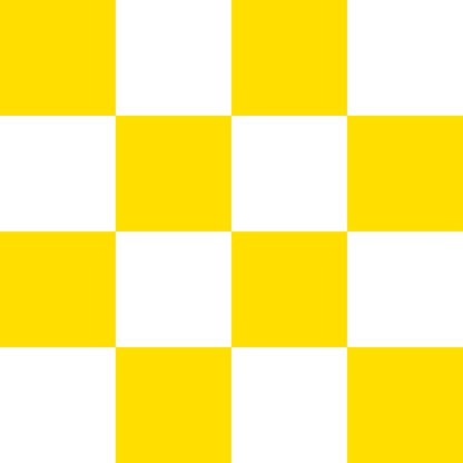 Yellow and White Checkerboard