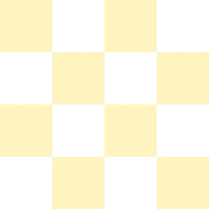 Pale Yellow and White Checkerboard
