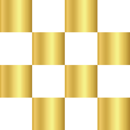 Gold and White Checkerboard
