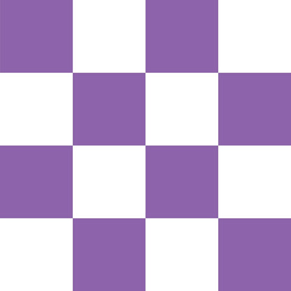 Lavender and White Checkerboard