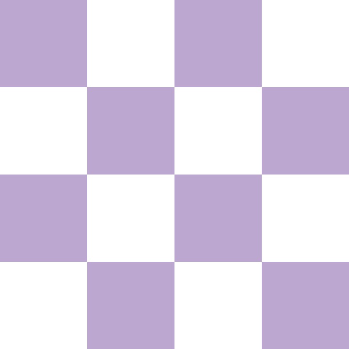 Lilac and White Checkerboard
