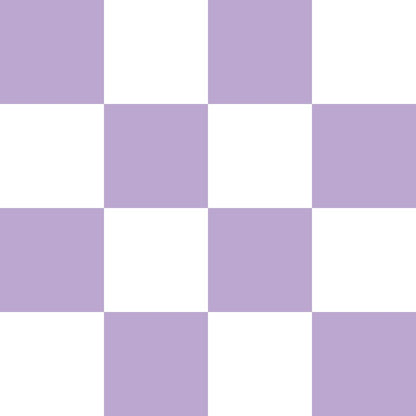 Lilac and White Checkerboard