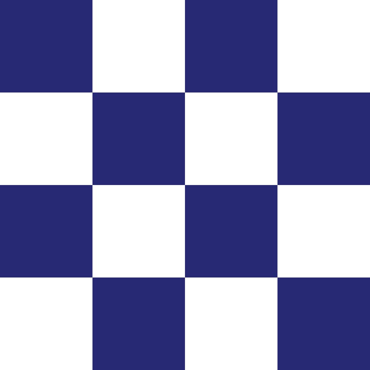 Navy and White Checkerboard