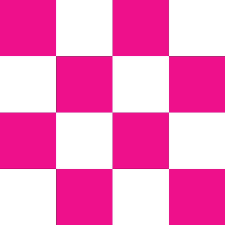 Pink and White Checkerboard