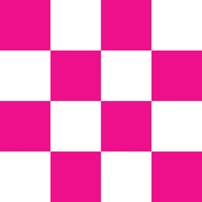 Pink and White Checkerboard
