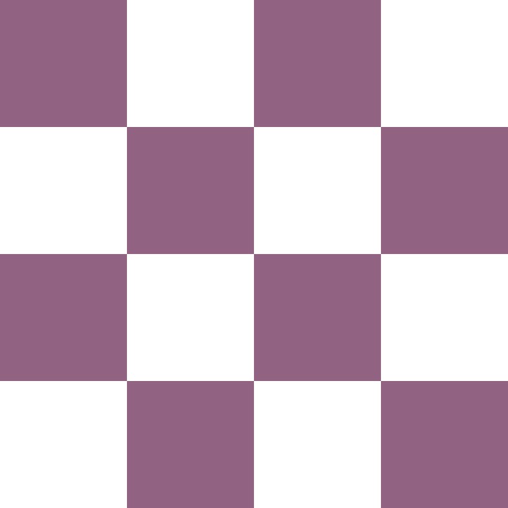 Mute Plum and White Checkerboard