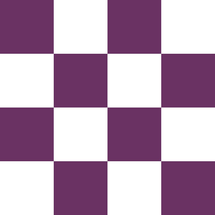 Plum and White Checkerboard