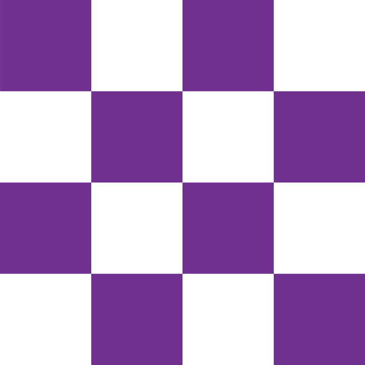 Purple and White Checkerboard