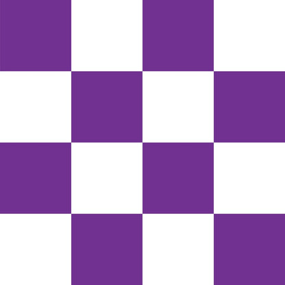 Purple and White Checkerboard