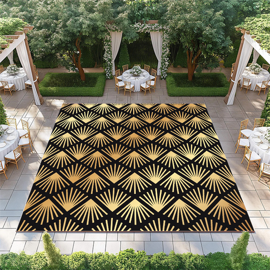 Gold Fan Pattern