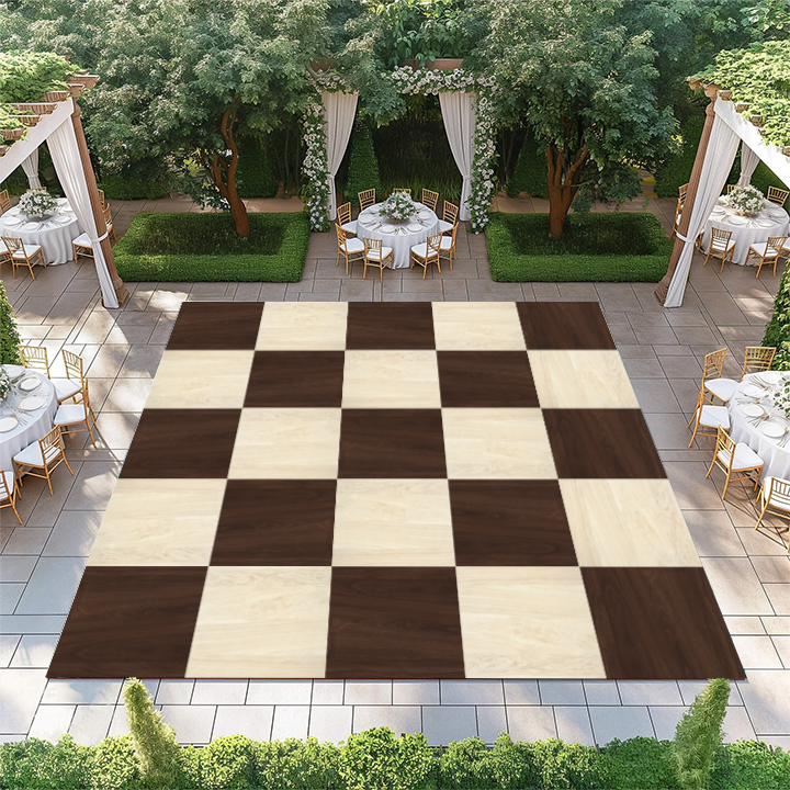 Light And Dark Wood Checkerboard