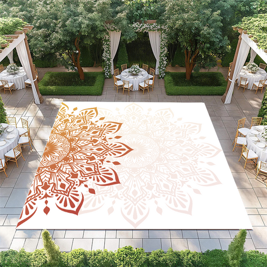 Pink and Orange Mandala