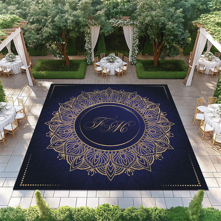 Mandala with Initials in Center