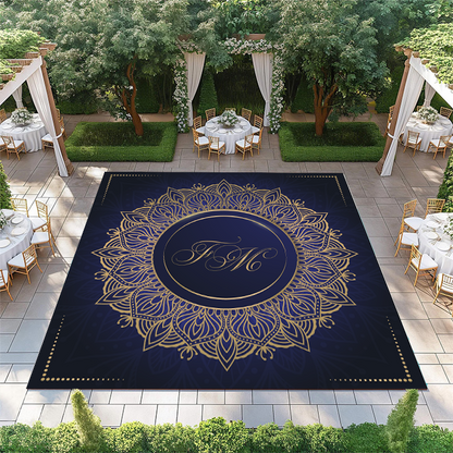 Mandala with Initials in Center