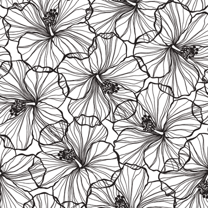 Black and White Flowers