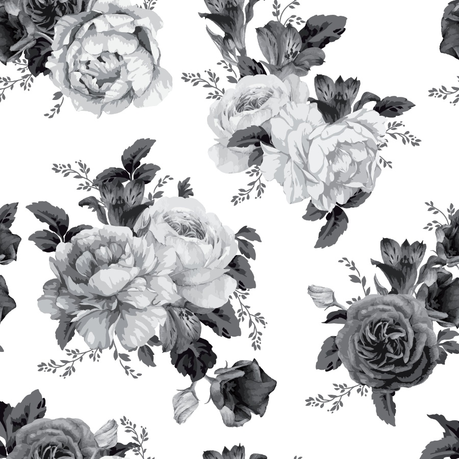 Black and White Roses
