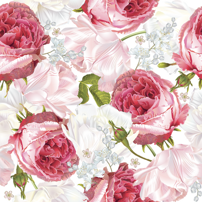 Pink and White Flowers