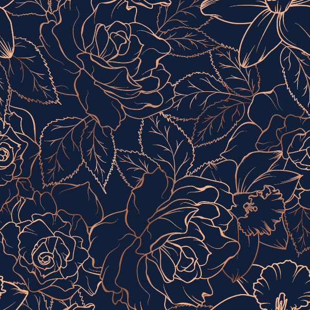 Rose Gold Flowers