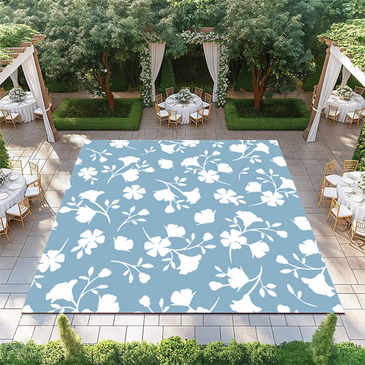 Blue and White Floral Pattern