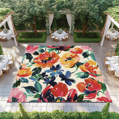 Abstract Flowers Blooming