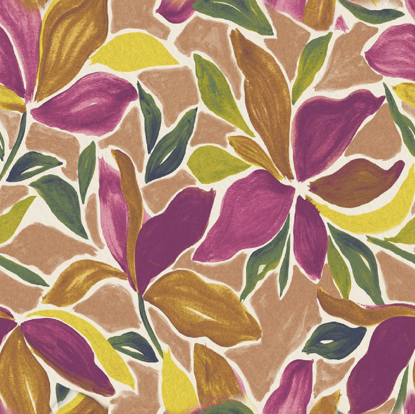 Tropical Watercolor Pattern