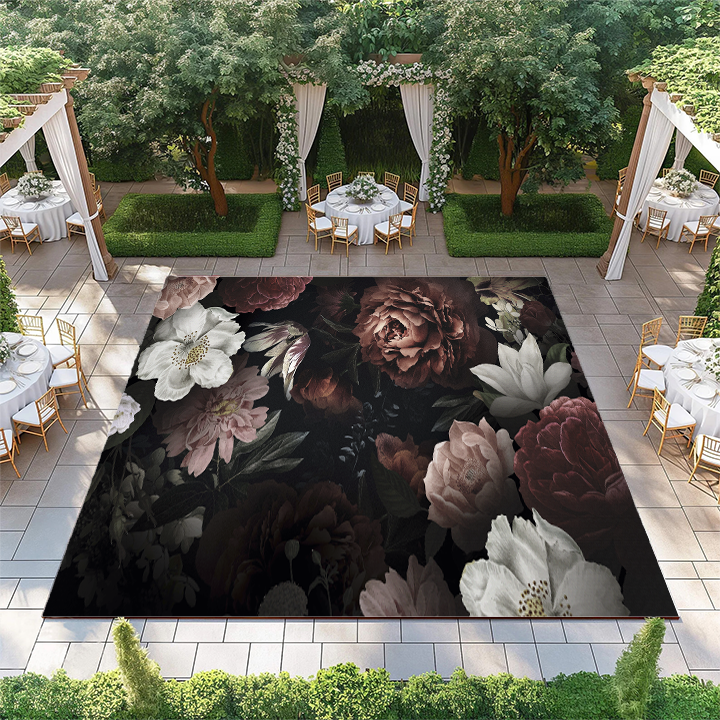 Dark Pink and White Flowers