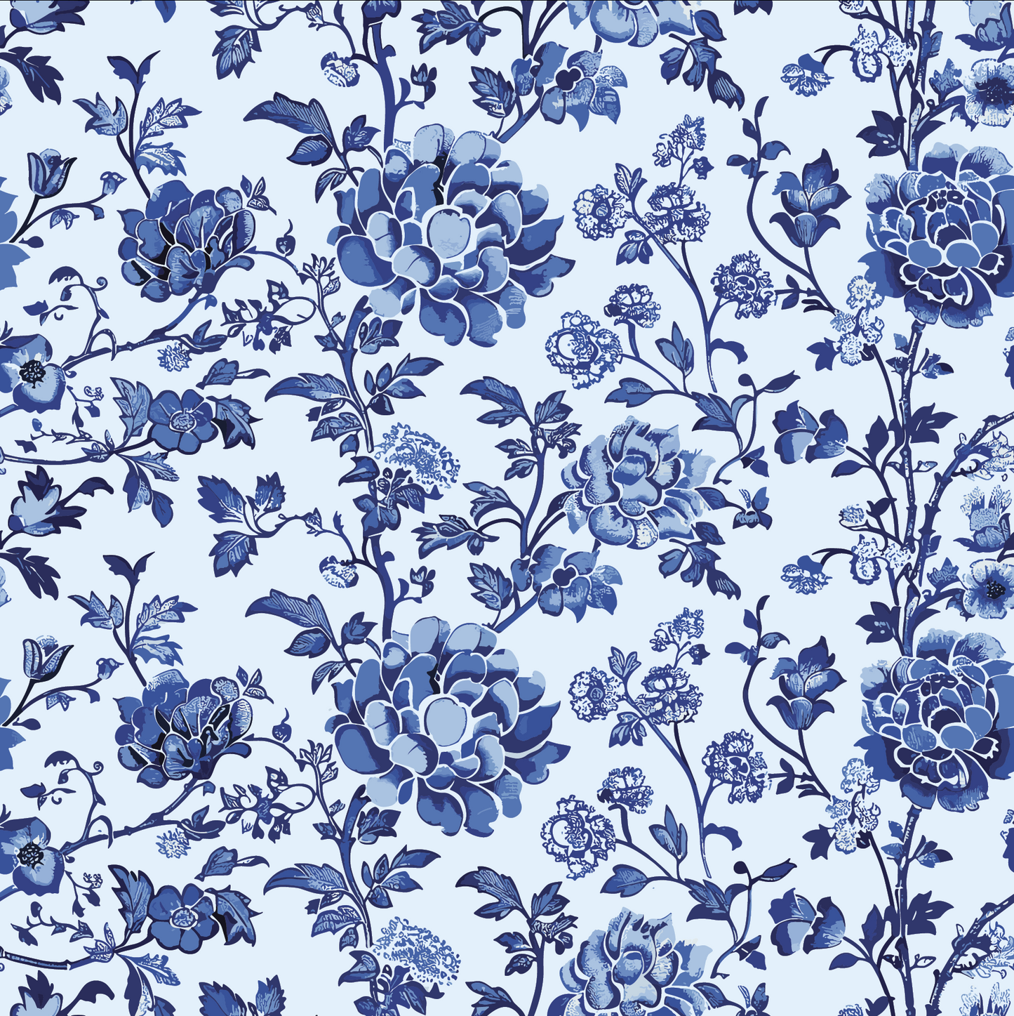 Blue Floral Pattern