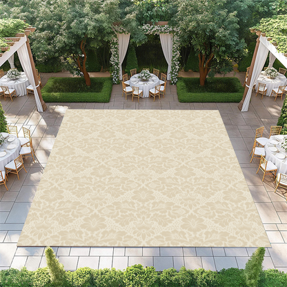 Tan Floral Diamond Pattern