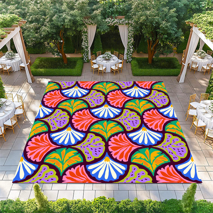Bright Tropical Floral Pattern
