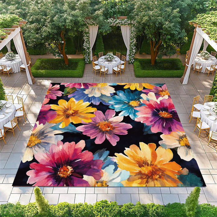 Colorful Watercolor Floral Pattern