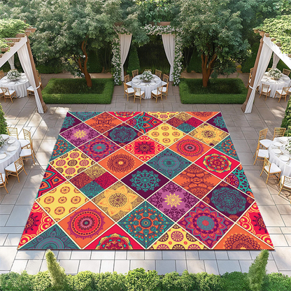 Diamond Tiled Mandala Pattern