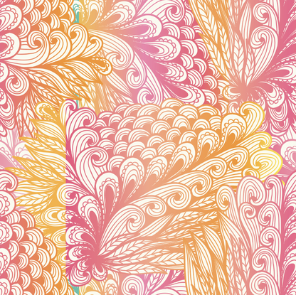 Pink and Orange Floral