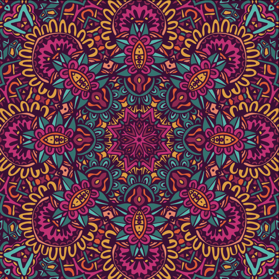 Abstract Floral Mandala