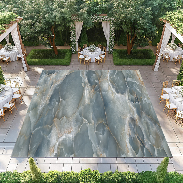 Blue and Cream Marble