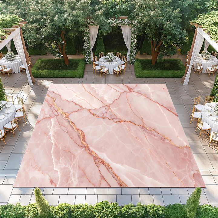 Pink and Gold Marble