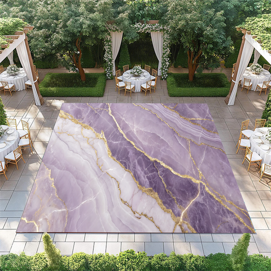 Purple Marble with Gold Streaks
