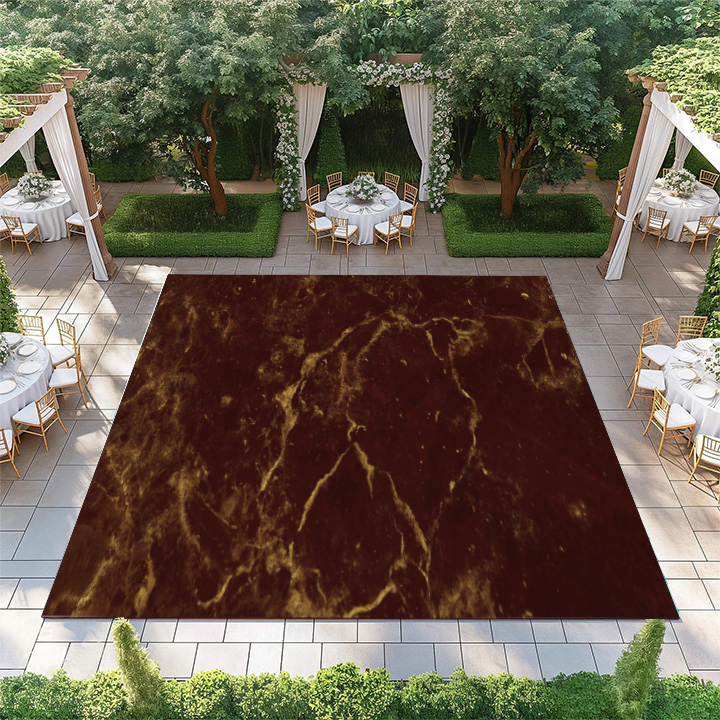 Red and Gold Marble