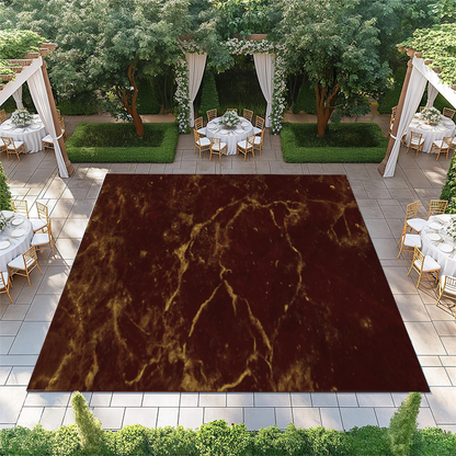 Red and Gold Marble