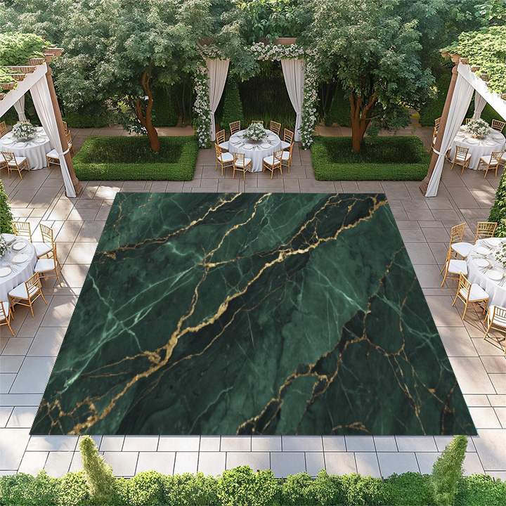Green and Gold Marble