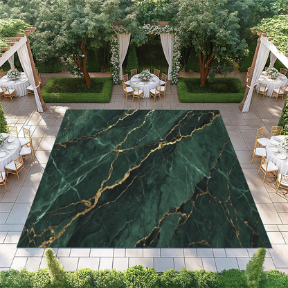 Green and Gold Marble