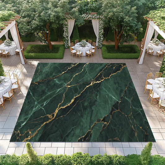 Green and Gold Marble