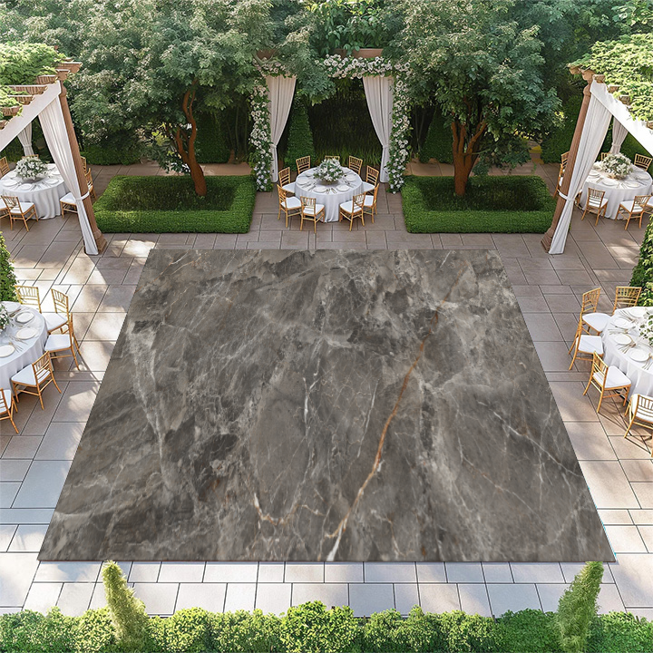 Grey Marble with Gold Streak