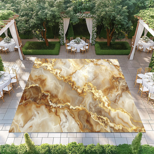 Cream and Gold Marble