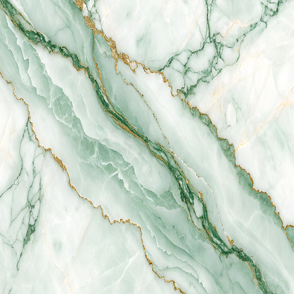 Light Green Marble with Gold Streaks