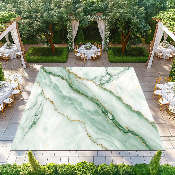 Light Green Marble with Gold Streaks